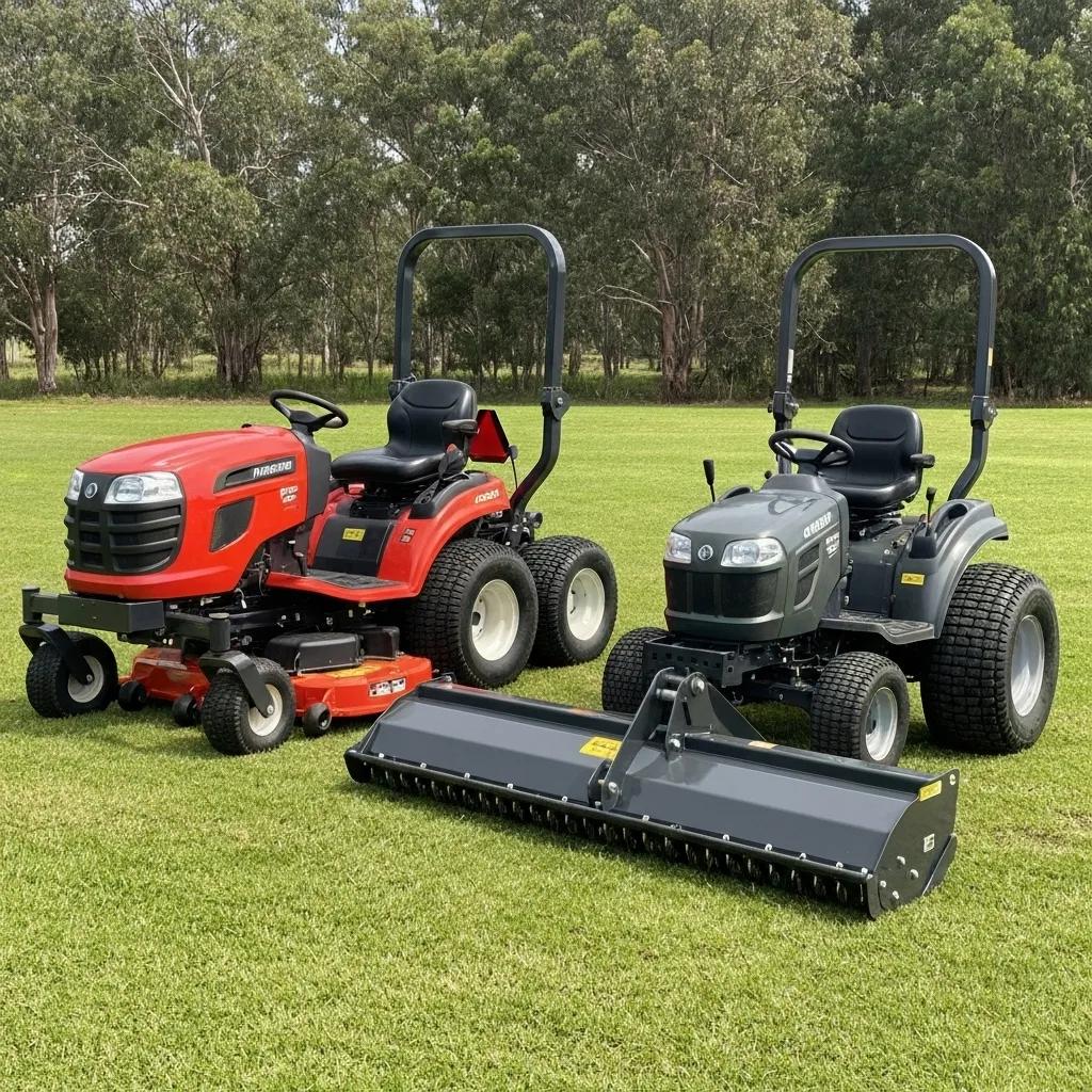 Selection of professional lawn mowing equipment for acreage care